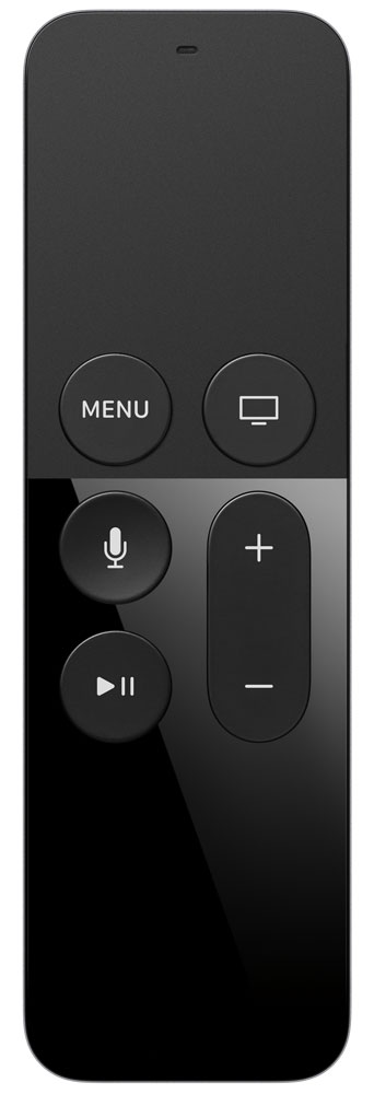 Apple TV Remote пульт ДУ (MG2Q2ZM/A)MG2Q2ZM/A Apple TV Remote пульт ДУ (MG2Q2ZM/A)MG2Q2ZM/AПульт Apple TV Remote, разработанный специально для Apple TV нового поколения, предоставляет вам неограниченные возможности управления. Теперь найти то, что хочется посмотреть, легко как никогда. Управляйте Apple TV, касаясь пальцем интерактивной поверхности Touch. Смахивайте влево или вправо. Вверх или вниз. Это совершенно новый способ взаимодействия с Apple TV, удобный и быстрый. Единственный нюанс: Apple TV работает только с одним пультом одновременно. Если вы хотите играть в многопользовательские игры, вам потребуется устройство iOS или контроллер. Акселерометр и гироскоп Разъём Lightning для зарядки Apple TV Remote Аккумулятор пульта работает несколько месяцев без подзарядки при ежедневном использовании в стандартном режиме