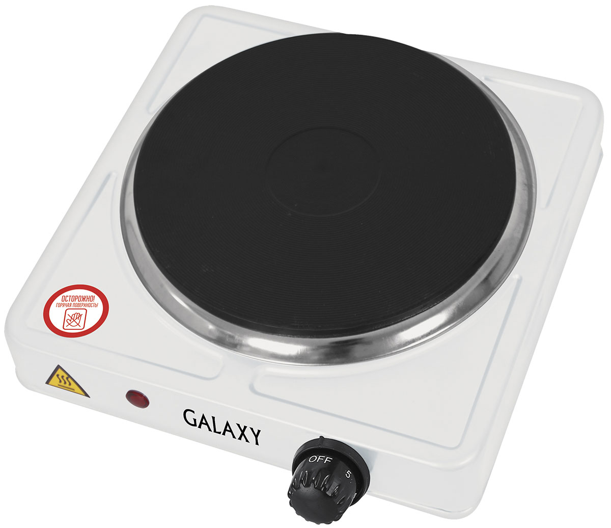 Galaxy GL 3001 плитка электрическая4630003364104 Galaxy GL 3001 плитка электрическая4630003364104Компактная электрическая плитка Galaxy GL 3001 просто незаменима, когда нет возможности установить полноценную стационарную плиту, например, в общежитии, на даче или любом другом помещении. Данная модель лёгкая и компактная, для нее всегда найдётся место. Она быстро нагревается и стабильно поддерживает заданную температуру, экономно расходует электроэнергию. Нагревательный элемент в плитке закрыт конфоркой-диском, в результате чего он не имеет прямого контакта с посудой или случайно попавшей пищей. Это значительно продлевает срок службы плитки. Помимо этого, диск легче очищается от загрязнений, в отличие от спирали, имеющей сложную форму. Диаметр нагревательного элемента: 185 мм Длина шнура питания: 0,8 м Металлический корпус, покрытый молотковой эмалью Плавная регулировка температуры нагрева.