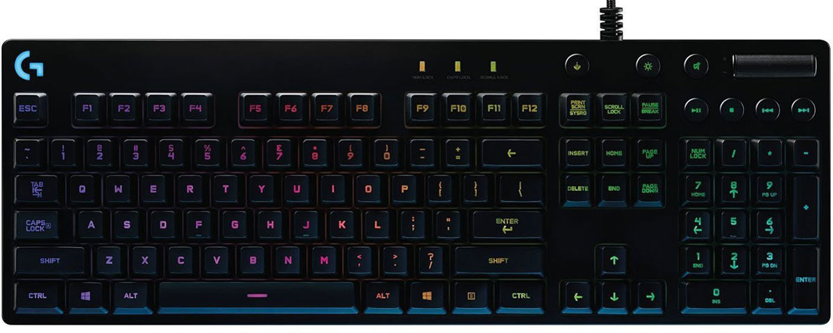 Logitech G810 Orion Spectrum игровая клавиатура920-007750 Logitech G810 Orion Spectrum игровая клавиатура920-007750Logitech G810 Orion Spectrum позволяет полностью сосредоточиться на игре. В конструкции клавиатуры, предназначенной для выполнения динамичных операций, реализованы самые эффективные технологии. Все элементы тщательно продуманы: от мельчайших деталей, таких как матовая текстурная поверхность, на которой не видны отпечатки пальцев, и прочный кабель с оплеткой, до усовершенствованной цветной подсветки и ультрабыстрых сверхнадежных механических переключателей Romer-G. В уникальной конструкции воплощены новейшие технологии и высочайшее качество, присущее всем изделиям производства Logitech G. Технология, обеспечивающая долговечность и высокую скорость работы: Эксклюзивные механические переключатели Romer-G от компании Logitech срабатывают практически мгновенно — на 25 % быстрее, чем обычные механические переключатели. Это дает преимущество в скорости, ведь во время игры на счету каждая миллисекунда. Переключатели Romer-G протестированы в цикле 70 миллионов...