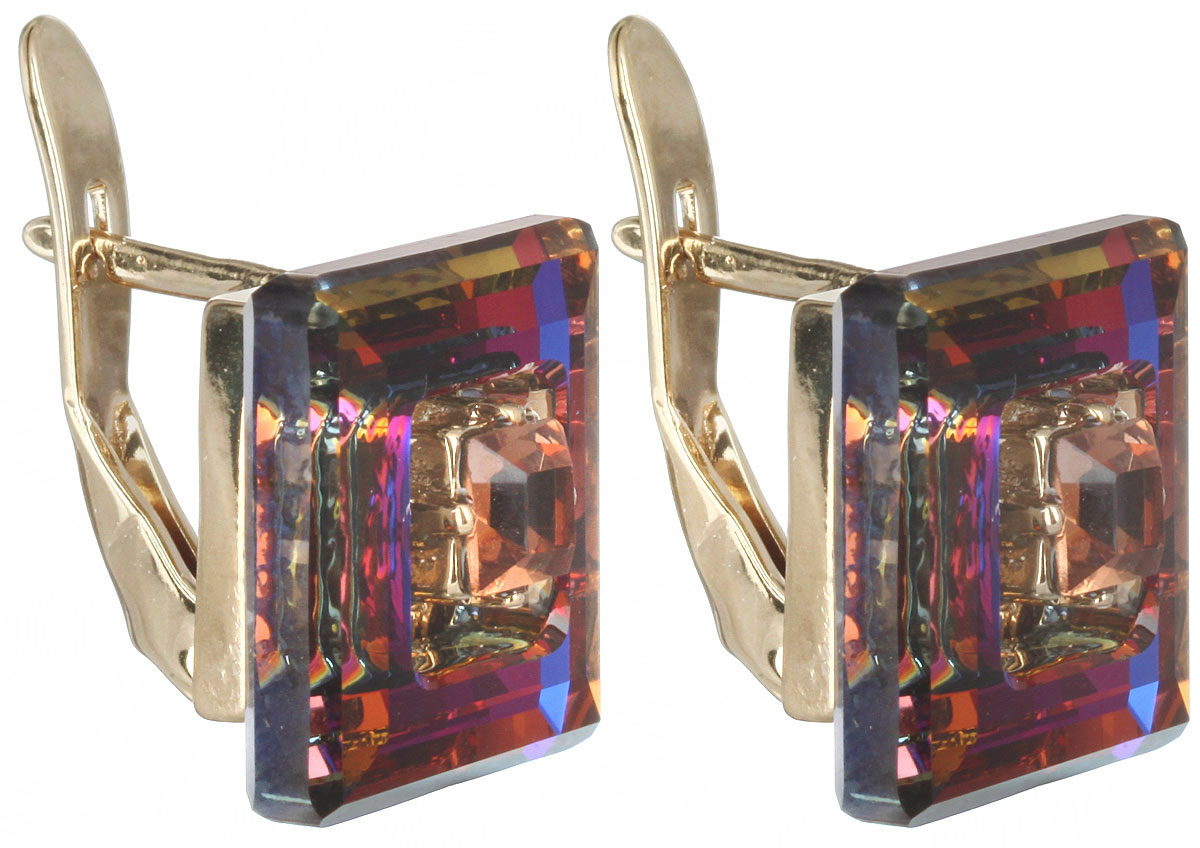 Серьги Jenavi Центариус, цвет: золотой, синий, коричневый. b828p170b828p170 Серьги Jenavi Центариус, цвет: золотой, синий, коричневый. b828p170b828p170Стильные серьги Jenavi Центариус в виде основы квадратной формы из ювелирного сплава, которая дополнена кристаллами Swarovski. В качестве основания используется классический английский замок, который надежно зафиксирует сережку. Оригинальные серьги Jenavi Центариус помогут дополнить любой образ и привнести в него завершающий яркий штрих.