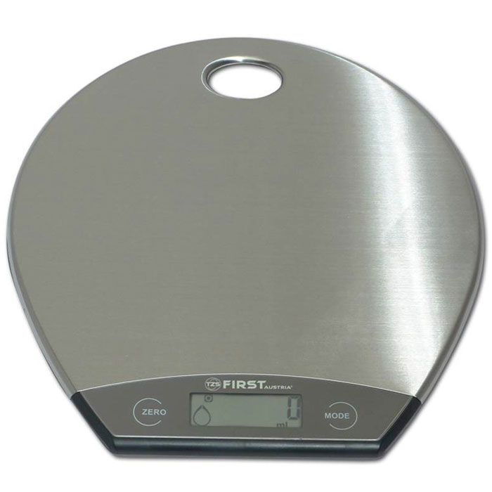 First FA-6403-1, Grey весы кухонныеFA-6403-1 Grey First FA-6403-1, Grey весы кухонныеFA-6403-1 GreyКухонные весы First FA-6403-1 - это отличный помощник на вашей кухне. Функция компенсации тары позволит взвешивать не учитывая массу тары, а высокая точность даст возможность точно следовать вашим любимым рецептам. С помощью данной модели также можно измерять объем жидкости.