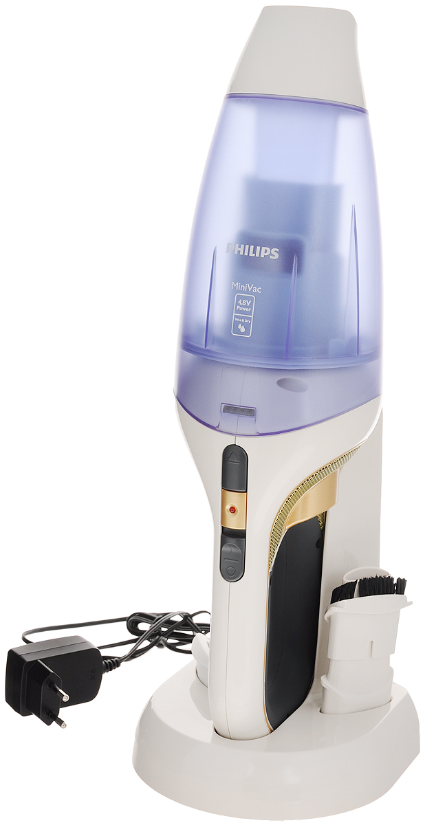 Philips FC6142/01 пылесос аккумуляторныйFC6142/01 Philips FC6142/01 пылесос аккумуляторныйFC6142/01Великолепные результаты уборки благодаря пылесосу Philips FC6142/01. Система Wet&Dry позволяет убирать разлитые жидкости и сухую грязь, а насадка аэродинамической формы эффективно собирает пыль. Плоская зарядная база Philips FC6142/01 можно хранить, поместив в зарядную базу, закрепленную на стене или стоящую на столе. Это обеспечивает постоянную зарядку мощного аккумулятора и готовность пылесоса Philips FC6142/01 к работе. Двухуровневый циклонный фильтр для оптимальных результатов фильтрации Циклонная система пылесоса обеспечивает оптимально высокую мощность всасывания и эффективность очистки в течение длительного времени. Двухуровневая система фильтрации гарантирует, что вся собранная пыль остается внутри пылесоса. Первичный фильтр блокирует основную часть пыли, тогда как вторичный фильтр улавливает более мелкие ее частицы. Насадка аэродинамической формы для более эффективного сбора пыли Насадка аэродинамической формы для пылесоса...