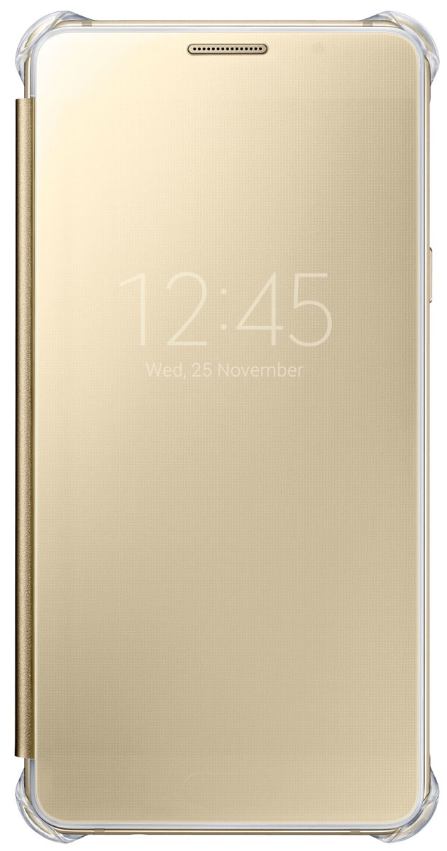 Samsung EF-ZA510 Clear View чехол для Galaxy A5 (2016), GoldEF-ZA510CFEGRU Samsung EF-ZA510 Clear View чехол для Galaxy A5 (2016), GoldEF-ZA510CFEGRUЧехол Samsung ClearView для Galaxy A5 (SM-A510F) идеально сочетается со стильным глянцевым корпусом смартфона. Он обеспечивает доступ к необходимой информации на экране гаджета. Вы можете принимать или отклонять звонки, смотреть время и дату и получать различные сообщения, даже когда чехол закрыт. Флип откидывается влево. Samsung ClearView обеспечивает надежную и долговременную защиту вашего Galaxy A5 (SM-A510F) от царапин, ударов и грязи.