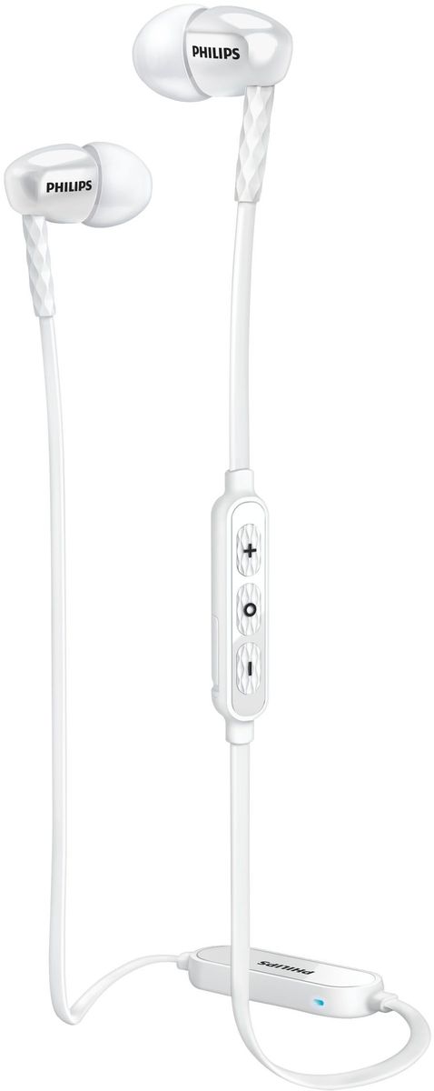 Philips SHB5850WT/51 наушникиSHB5850WT/51 Philips SHB5850WT/51 наушникиSHB5850WT/51Компактные беспроводные наушники Philips SHB5850WT/51 оснащены мощными излучателями и обеспечивают до 7 часов беспроводного воспроизведения музыки. Эффективные 8,6-мм излучатели воспроизводят чистый звук и мощные басы, чтобы вы могли всегда наслаждаться музыкой в высоком качестве. В результате обширных исследований, посвященных строению человеческого уха, была выбрана овальная форма звуковой трубки. Эргономичная конструкция подходит для уха любой формы и обеспечивает идеальную посадку и комфорт для длительного прослушивания любимой музыки. Овальные звуковые трубки блокируют окружающий шум, а благодаря полузакрытому оформлению усиливается звучание басов. Выполните сопряжение устройства с наушниками через Bluetooth для наслаждения кристально чистым звуком и совершения вызовов в беспроводном режиме. Переключайте композиции и отвечайте на вызовы с помощью удобного пульта ДУ. В комплект входят насадки 3 размеров...