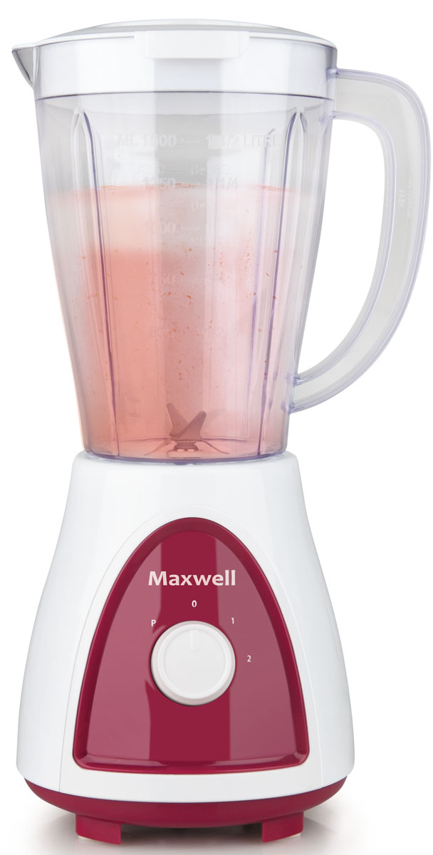 Maxwell MW-1171(BD) блендерMW-1171(BD) Maxwell MW-1171(BD) блендерMW-1171(BD)Блендер Maxwell MW-1171(BD) позволят сделать ваш повседневный рацион питания более разнообразным. Данная техника рассчитана на измельчение разных видов продуктов. При помощи него вы без труда измельчите овощи, смешаете тесто, приготовите коктейли и соки, взобьете кремы, раздробите кусочки льда и многое другое. При своей высокой функциональности блендер не занимает много места на кухонном столе. Он весьма компактен, а наличие нескольких режимов работы позволит без труда получить желаемый результат при измельчении продуктов. Пользоваться настольным блендером Maxwell MW-1171(BD) настоящее удовольствие. Включив прибор в сеть, вам потребуется лишь загрузить продукты в емкость и выбрать подходящий режим работы. Всего лишь несколько секунд потребуется для измельчения или смешивания продуктов.