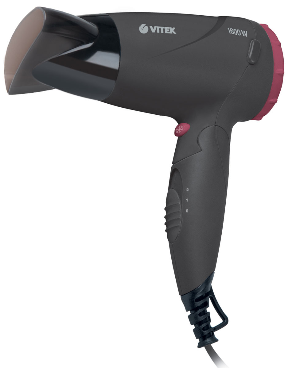 Vitek VT-2269(BK) фенVT-2269(BK) Vitek VT-2269(BK) фенVT-2269(BK)Современный фен для волос Vitek VT-2269(BK) позволяет не просто высушить мокрые волосы, но и гарантирует безупречную укладку, благодаря наличию удобной насадки. На рукоятке прибора удобно расположены кнопки управления, что позволяет менять режим нагрева при необходимости. При этом фен выключать не нужно.