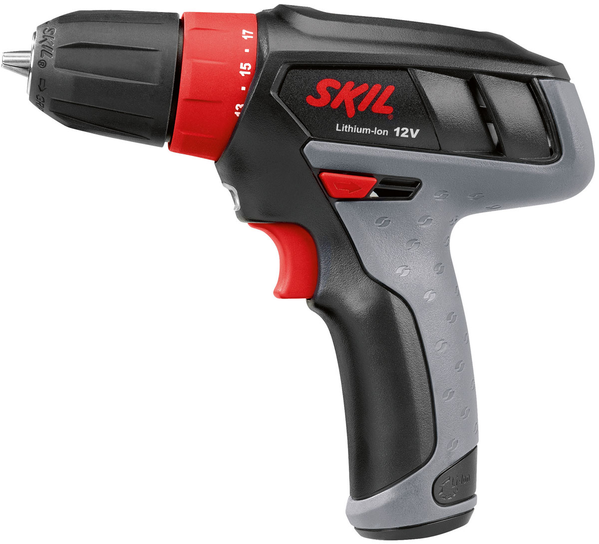 Дрель-шуруповерт аккумуляторная SKIL 2330LA, 12V 1.5 А/ч Li-IonF0152330LA Дрель-шуруповерт аккумуляторная SKIL 2330LA, 12V 1.5 А/ч Li-IonF0152330LASkil 2330 имеет две скорости вращения с механическим переключением, как для сверления, так и для завинчивания шурупов. Кроме того, дрель оснащена одномуфтовым быстрозажимным патроном с автоматической блокировкой шпинделя для быстрой и легкой смены рабочего инструмента. Аккумуляторная дрель поставляется с двусторонней битой. Функции: 2 механические скорости, большая скорость для сверления и высокая мощность для завинчивания шурупов в твердые материалы Компактная облегченная конструкция обеспечивает удобство работы Литий-ионная технология: без эффекта памяти, без саморазряда и инструмент всегда готов к использованию Защита электронных элементов (ECP) предохраняет от перегрузки, перегрева и глубокой разрядки Регулируемая скорость для плавного пуска и максимальной управляемости в течение всей работы Электронный тормоз предотвращает чрезмерное затягивание шурупов и обеспечивает более быструю и производительную работу Индикатор уровня заряда...