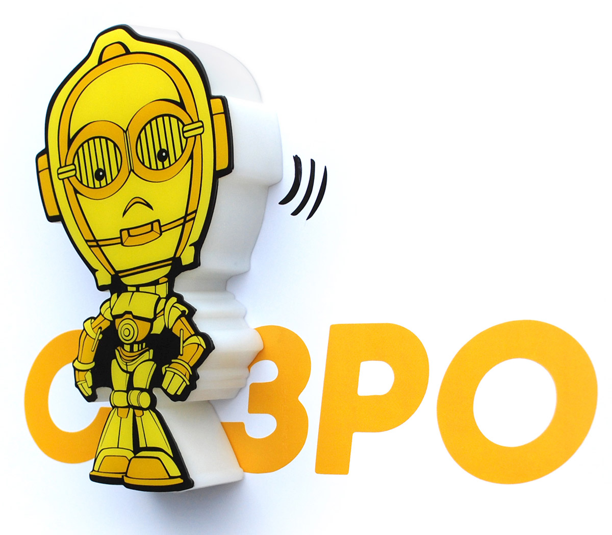 Star Wars Пробивной 3D мини-светильник C-3PO50011120 Star Wars Пробивной 3D мини-светильник C-3PO50011120Безопасный: без проводов, работает от батареек (2хААА, не входят в комплект); Не нагревается: всегда можно дотронуться до изделия; Реалистичный:3D наклейка в комплекте; Фантастический: выглядит превосходно в любое время суток; Удобный: простая установка (автоматическое выключение через полчаса непрерывной работы). Товар предназначен для детей старше 3 лет. ВНИМАНИЕ! Содержит мелкие детали, использовать под непосредственным наблюдением взрослых. Страна происхождения: Китай. Дизайн и разработка: Канада.