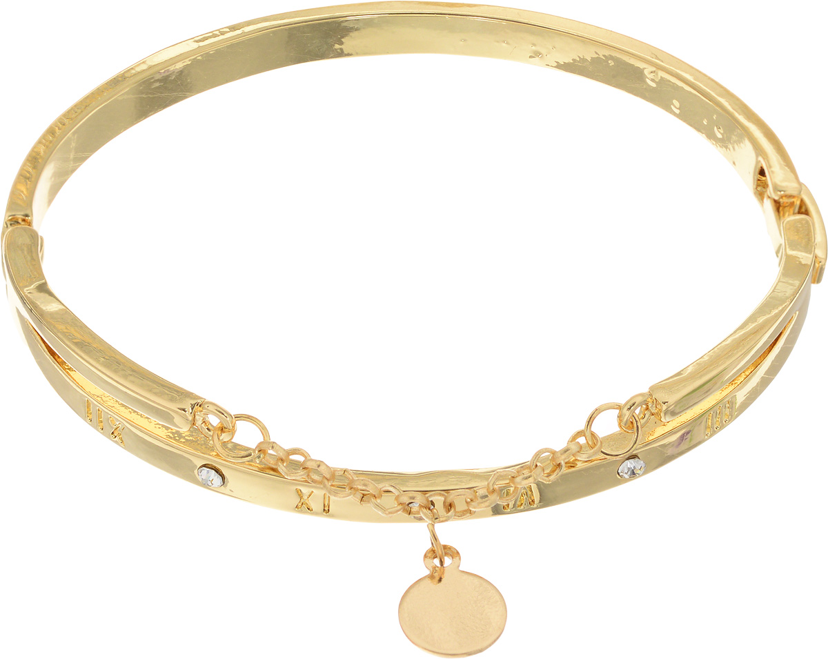 Браслет Taya, цвет: золотистый. T-B-10819T-B-10819-BRAC-GOLD Браслет Taya, цвет: золотистый. T-B-10819T-B-10819-BRAC-GOLDБраслет современного дизайна Taya изготовлен из металлического сплава. Изделие оформлено декоративным элементом в виде цепочки с подвеской, а также инкрустирован стразами. Украшение застегивается на надежный замок-пряжку. Оригинальный браслет придаст вашему образу изюминку, подчеркнет красоту и изящество вечернего платья или преобразит повседневный наряд.