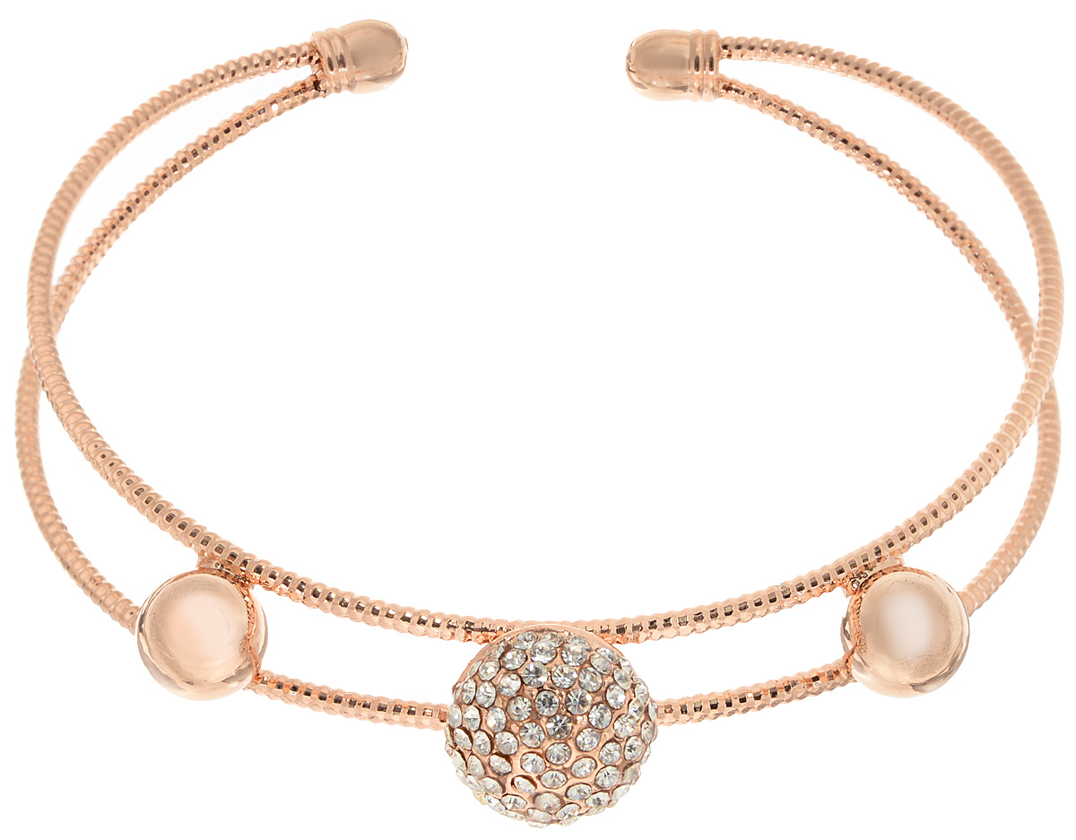Браслет Taya, цвет: золотистый. T-B-10815T-B-10815-BRAC-GOLD Браслет Taya, цвет: золотистый. T-B-10815T-B-10815-BRAC-GOLDБраслет современного дизайна Taya выполнен из металлического сплава, дополнен декоративными элементами, один из которых инкрустирован стразами. Оригинальный браслет придаст вашему образу изюминку, подчеркнет красоту и изящество вечернего платья или преобразит повседневный наряд.