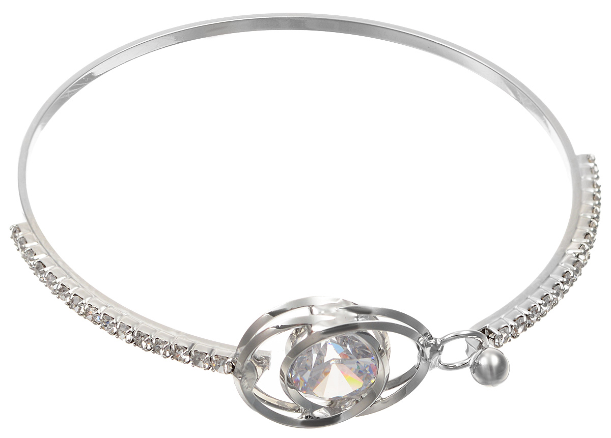Браслет Taya, цвет: серебристый. T-B-1081T-B-10817-BRAC-SILVER Браслет Taya, цвет: серебристый. T-B-1081T-B-10817-BRAC-SILVERБраслет современного дизайна Taya изготовлен из металлического сплава. Лицевая часть изделия инкрустирована стразами и дополнена декоративным элементом с крупным кристаллом. Украшение застегивается на замок-петлю. Оригинальный браслет придаст вашему образу изюминку, подчеркнет красоту и изящество вечернего платья или преобразит повседневный наряд.