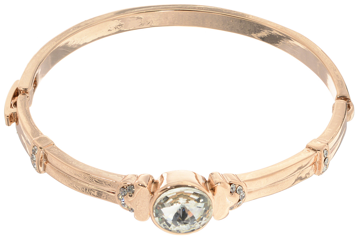 Браслет Taya, цвет: золотистый. T-B-10793T-B-10793-BRAC-GOLD Браслет Taya, цвет: золотистый. T-B-10793T-B-10793-BRAC-GOLDБраслет современного дизайна Taya выполнен из металлического сплава и инкрустирован стразами. Украшение имеет жесткий каркас, застегивается на замок-пряжку. Оригинальный браслет придаст вашему образу изюминку, подчеркнет красоту и изящество вечернего платья или преобразит повседневный наряд.