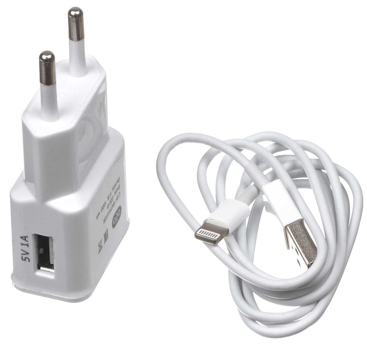 OLTO WCH-4105 сетевое зарядное устройствоO00000567 OLTO WCH-4105 сетевое зарядное устройствоO00000567Сетевое зарядное устройство OLTO WCH-4105 предназначено для зарядки и питания мобильного устройства от бытовой сети переменного тока. Вы можете заряжать любые устройства, совместимые с выходным током зарядки до 1 А и напряжением 5 В. В комплект входит кабель lightning.