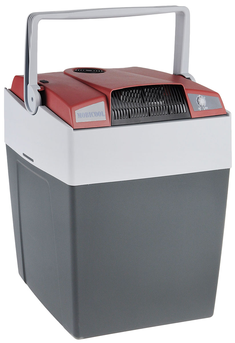 MOBICOOL G30, Marsala Grey термоэлектрический холодильник9103500790_бордовый, серый MOBICOOL G30, Marsala Grey термоэлектрический холодильник9103500790_бордовый, серыйТермоэлектрический мобильный холодильник Mobicool G30 предназначен для сохранности продуктов питания и напитков в летний зной. Объем этого бытового прибора равен 29 литрам. Сумка холодильник охлаждает до 18°С ниже окружающей температуры. Высота сумки холодильника позволяет разместить бутылки объемом 2 литра. Этот холодильник можно использовать как в домашних условиях, так и в автомобиле благодаря наличию двух способов подключения (бортовая сеть автомобиля 12 В и сеть 220 В). Удобная ручка для переноски Уровень шума: 39 дБ Потребление энергии: до 48 Вт при 12 В