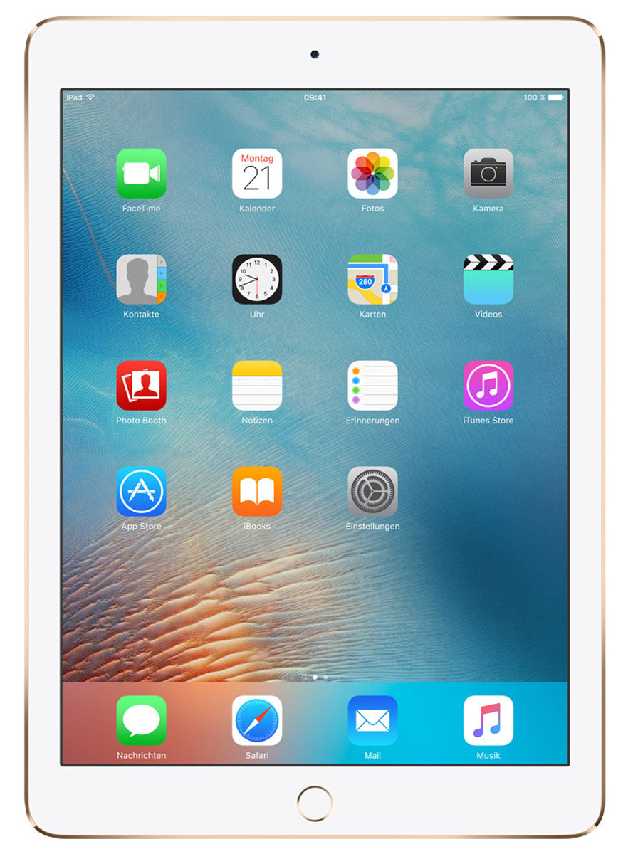 Apple iPad Pro 9,7 Wi-Fi 32GB, GoldMLMQ2RU/A Apple iPad Pro 9,7 Wi-Fi 32GB, GoldMLMQ2RU/AiPad Pro с дисплеем 9,7 дюйма весит менее 500 граммов и оснащен новым профессиональным дисплеем Retina с более высокой яркостью, расширенной цветовой палитрой и сниженным уровнем отражения. В новом iPad Pro также используется режим Night Shift и технология дисплея True Tone, позволяющая значительно улучшить регулировку баланса белого. Для невероятной производительности в устройстве установлен процессор A9X с 64-битной архитектурой, который превосходит по мощности большинство портативных компьютеров PC. Аудиосистема с четырьмя динамиками стала в два раза мощнее. Новая 12-мегапиксельная камера iSight позволяет снимать Live Photos и видео 4K. iPad Pro также оснащён 5-мегапиксельной HD-камерой FaceTime и поддерживает более быстрые беспроводные технологии. Кроме того, устройство совместимо с уникальным Apple Pencil и новой клавиатурой Smart Keyboard, созданной специально для iPad Pro с дисплеем 9,7 дюйма. В 9,7-дюймовом дисплее нового iPad Pro...