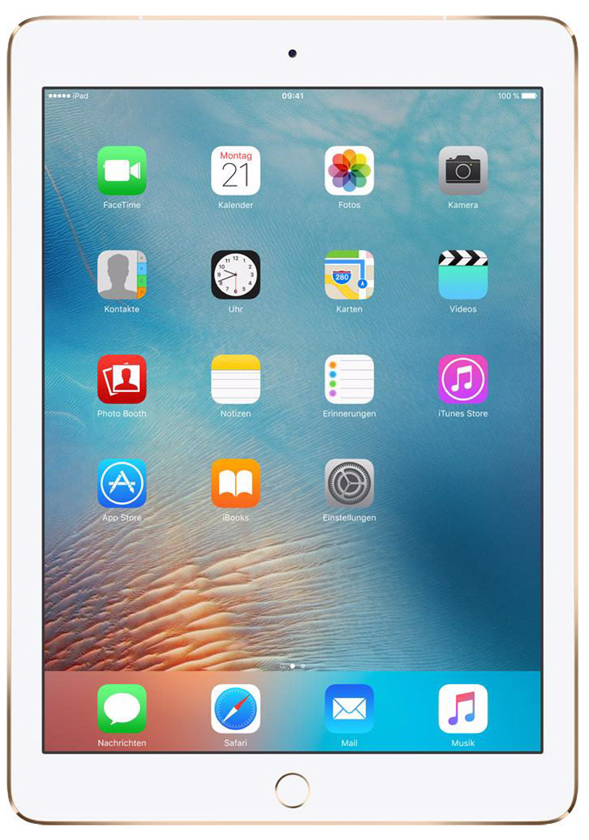 Apple iPad Pro 9,7 Wi-Fi + Cellular 32GB, GoldMLPY2RU/A Apple iPad Pro 9,7 Wi-Fi + Cellular 32GB, GoldMLPY2RU/AiPad Pro с дисплеем диагональю 9,7 дюйма весит менее 500 граммов и оснащен новым профессиональным дисплеем Retina с более высокой яркостью, расширенной цветовой палитрой и сниженным уровнем бликов. В новом iPad Pro также используется режим Night Shift и технология дисплея True Tone, позволяющая значительно улучшить регулировку баланса белого. Для невероятной производительности в устройстве установлен процессор A9X с 64-битной архитектурой, который превосходит по мощности большинство портативных компьютеров. Аудиосистема с четырьмя динамиками стала в два раза мощнее. Новая 12-мегапиксельная камера iSight позволяет снимать Live Photos и видео 4K. iPad Pro также оснащён 5-мегапиксельной HD-камерой FaceTime и поддерживает более быстрые беспроводные технологии. Кроме того, устройство совместимо с уникальным Apple Pencil и новой клавиатурой Smart Keyboard, созданной специально для iPad Pro с дисплеем 9,7 дюйма. В 9,7-дюймовом дисплее нового iPad Pro использованы...