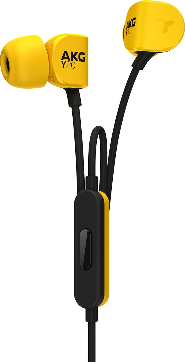 AKG Y20U, Yellow наушникиY20UYEL AKG Y20U, Yellow наушникиY20UYELAKG Y20U - это не только мощные 8-мм динамики, обеспечивающие высококачественное звучание, но и наклонные вкладыши и сверхмягкие силиконовые амбушюры различных размеров, обеспечивающие прилегание к уху почти в любой ситуации, что делает их идеальным выбором для людей, любящих жизнь в движении. Поликарбонат, из которого они изготовлены, сочетает в себе легкость и прочность и еще больше подчеркивает внешнюю привлекательность. Наушники также оснащены универсальным пультом ДУ со встроенным микрофоном, который позволяет отвечать на телефонные звонки. Комплект силиконовых амбушюр: Эти наушники снабжены комплектом силиконовых амбушюр различного размера, поэтому вы с легкостью сможете подобрать подходящий размер. Фирменный звук AKG: Результат более чем 60-летнего опыта работы с лучшими профессионалами. Фирменный звук AKG только для ваших ушей. Универсальная гарнитура с пультом ДУ (1 кнопка): Встроенная в кабель однокнопочная...