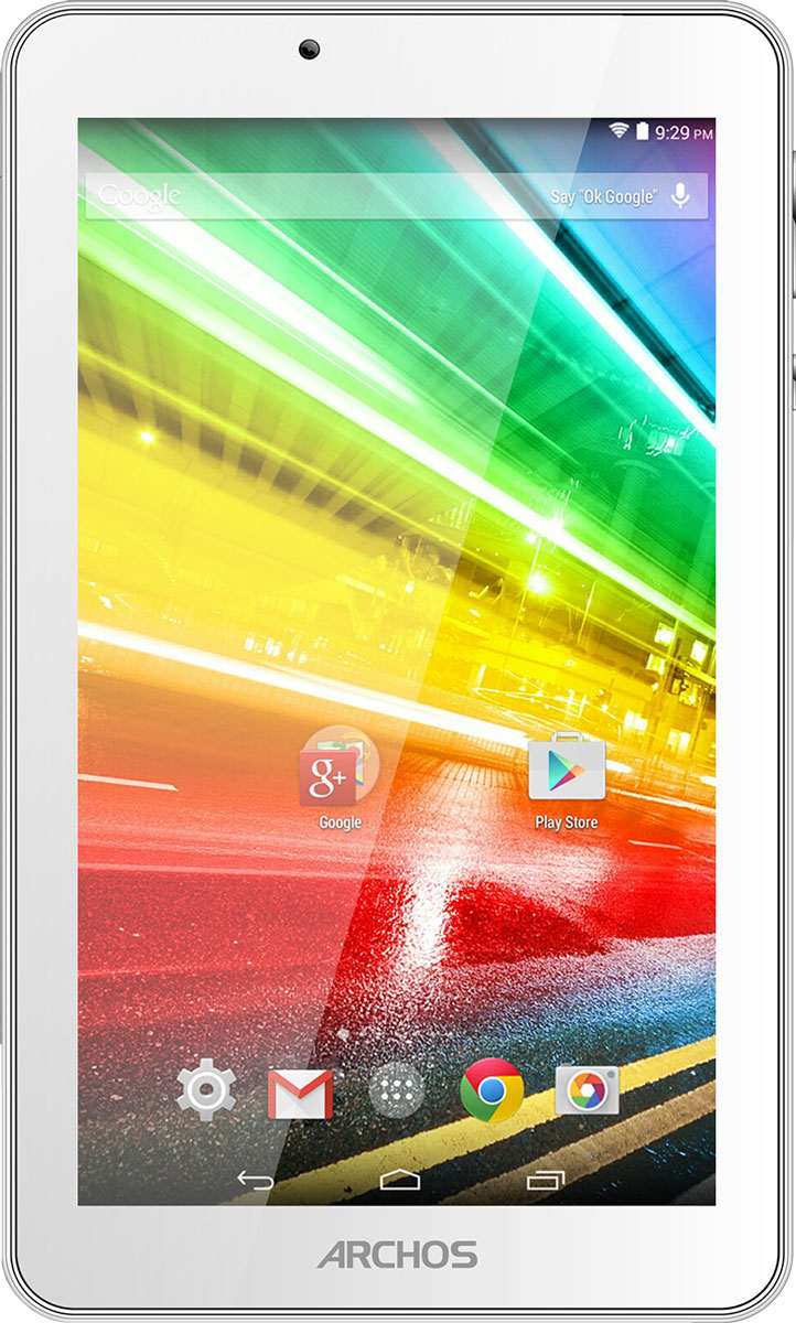 Archos 70 Platinum70 PLATINUM Archos 70 Platinum70 PLATINUMПрисоединяйтесь к революции Android Lollipop, используя планшет ARCHOS 70 Platinum. Получите максимум от работы с Android! Технология сенсорного экрана IPS: Разрешение 1024 x 600 ARCHOS 70 Platinum означает, что вы увидите каждую деталь ваших фотографий или видеозаписей. IPS-технология сенсорного экрана ARCHOS 70 Platinum позволяет обеспечить широкие углы обзора, то есть вы получите четкое изображение в естественных цветах из любого положения. Android 5.0 Lollipop: удобнее, быстрее, энергоэффективнее: Получите максимум от ARCHOS 70 Platinum благодаря использованию Android 5.0 Lollipop и поддержке магазина Google Play, в котором представлено более 1 миллиона приложений, игр и медиа-контента. Насладитесь обновленным дизайном Android 5.0 Lollipop (Material Design), быстрым доступом к ключевым настройкам и функцией экономии заряда аккумулятора для более долгой работы таблетка. Мощный процессор: Быстрый четырехъядерный...