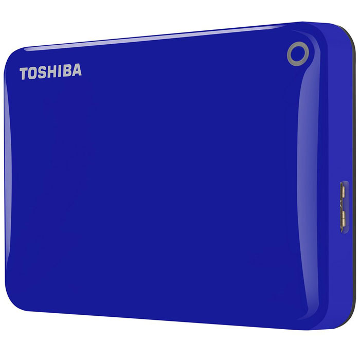Toshiba Canvio Connect II 1TB, Blue внешний жесткий диск (HDTC810EL3AA)HDTC810EL3AA Toshiba Canvio Connect II 1TB, Blue внешний жесткий диск (HDTC810EL3AA)HDTC810EL3AAToshiba Canvio Connect II дает вам возможность быстро передавать файлы с интерфейсом USB 3.0 и хранить до 1 ТБ данных на внешнем жестком диске. Устройство полностью готово для работы с Microsoft Windows и не требует установки программного обеспечения, так что ничего не может быть удобнее для хранения всех ваших любимых файлов. В офисе или в дороге его классический дизайн будет всегда уместен. Более того, Toshiba Canvio Connect II позволяет подключаться также и к оборудованию с совместимостью USB 2.0. Этот внешний накопитель обеспечивает доступ к вашим файлам практически из любого места и с любого устройства. Toshiba Canvio Connect II может легко превратить ваш компьютер в облачный сервер благодаря предустановленному ПО для удаленного доступа (накопитель должен быть подключен к компьютеру и Wi-Fi). Помимо удаленного доступа это устройство предоставляет своему владельцу 10 ГБ дополнительного места в облачном сервисе. Программное обеспечение NTI Backup Now EZ...