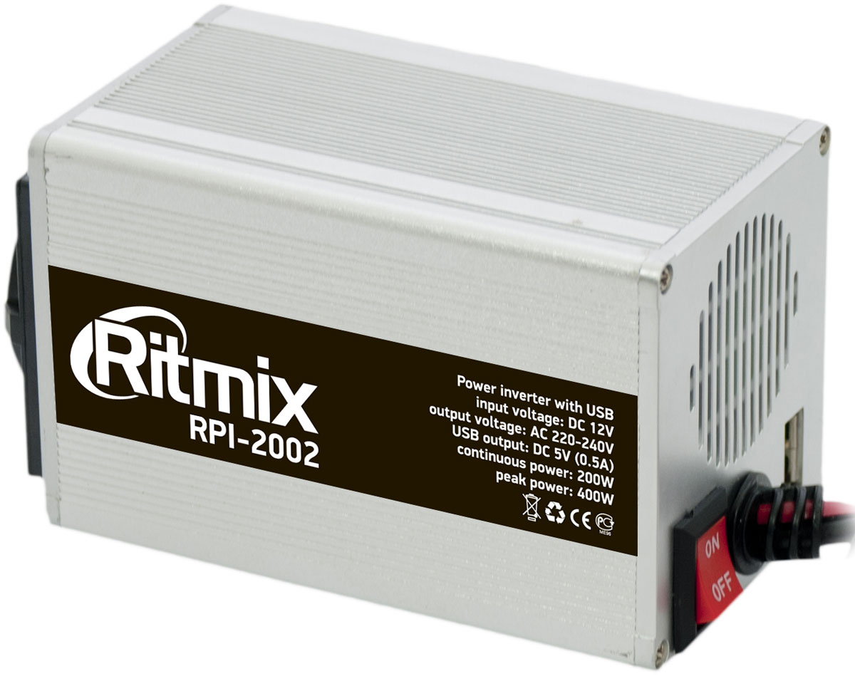 Ritmix RPI-2002 USB преобразователь напряжения Ritmix RPI-2002 USB преобразователь напряжения