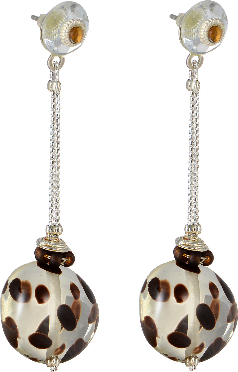 Серьги Lalo Treasures Mon Amour, цвет: белый, коричневый. E3465-2E3465-2 Серьги Lalo Treasures Mon Amour, цвет: белый, коричневый. E3465-2E3465-2Оригинальные серьги Lalo Treasures Mon Amour изготовлены из металлического сплава, дополнены декоративными элементами из ювелирной смолы. Изделие застегивается на замок-гвоздик с заглушкой, которая надежно зафиксирует серьги. Стильные серьги не оставят равнодушной ни одну любительницу изысканных украшений и помогут создать собственный неповторимый образ.