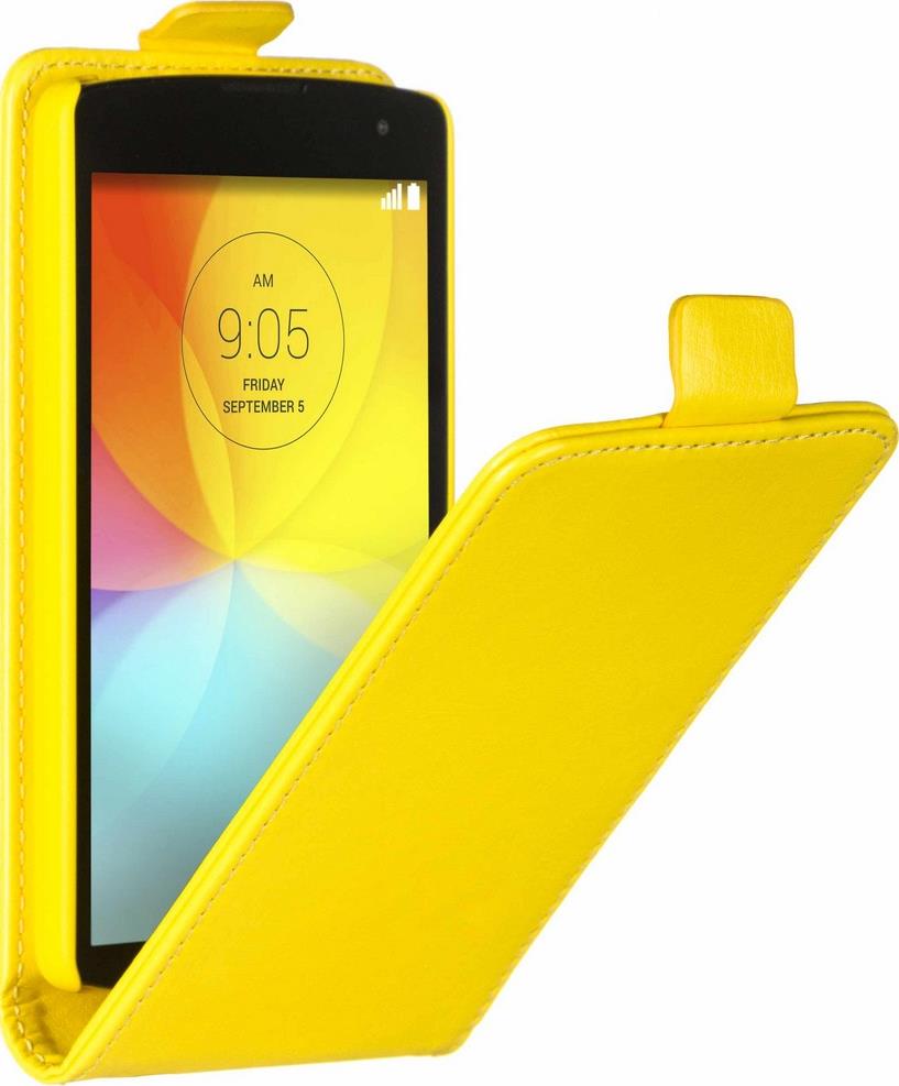Skinbox Flip Case чехол для LG Fino, Yellow2000000062525 Skinbox Flip Case чехол для LG Fino, Yellow2000000062525Чехол Skinbox Flip Case для LG Fino выполнен из высококачественного поликарбоната и экокожи. Он обеспечивает надежную защиту корпуса и экрана смартфона и надолго сохраняет его привлекательный внешний вид. Чехол также обеспечивает свободный доступ ко всем разъемам и клавишам устройства.