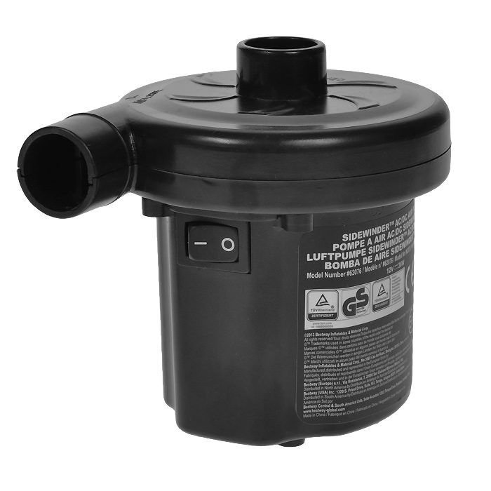 Насос электрический Bestway, 12В/220В. 6207662076 Насос электрический Bestway, 12В/220В. 6207662076Компактный электрический насос Bestway работает от автомобильного прикуривателя 12В и от электросети 220В. Два режима работы - накачивание или откачивание воздуха. В комплекте 3 насадки-переходника под различные виды клапанов. Мощность: 30 Вт. Напряжение: 12/220В.