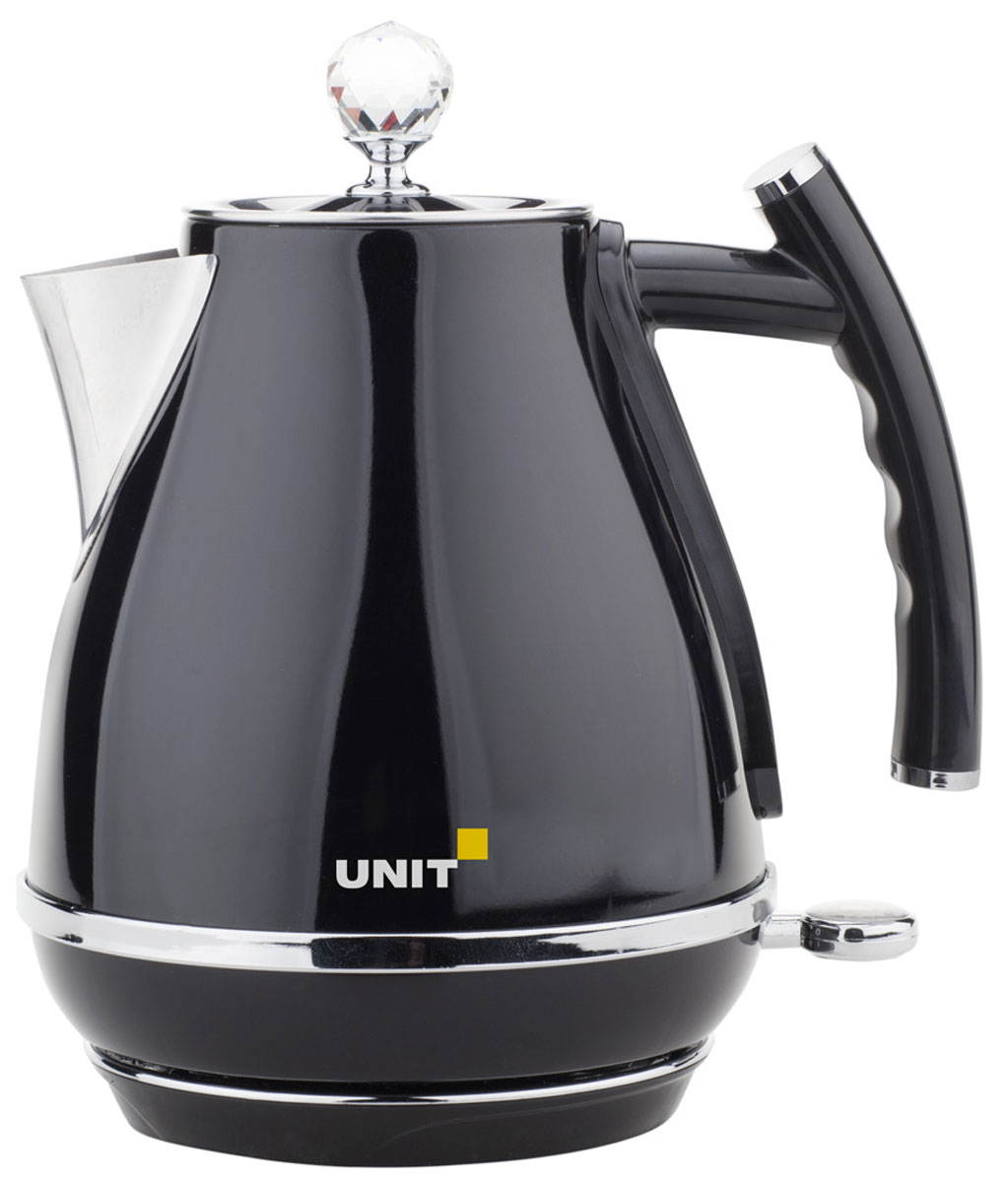 Unit UEK-263, Black Metallic чайник электрическийUEK-263 Black metallic Unit UEK-263, Black Metallic чайник электрическийUEK-263 Black metallicЭлектрочайник Unit UEK-263 имеет корпус из нержавеющей стали. Максимальный объем составляет 1,7 л, а мощность 2000 Вт. Среди особенностей данной модели можно выделить закрытый нагревательный элемент, индикацию включения, вращение корпуса на 360 градусов и автоматическое отключение при недостаточном количестве воды.