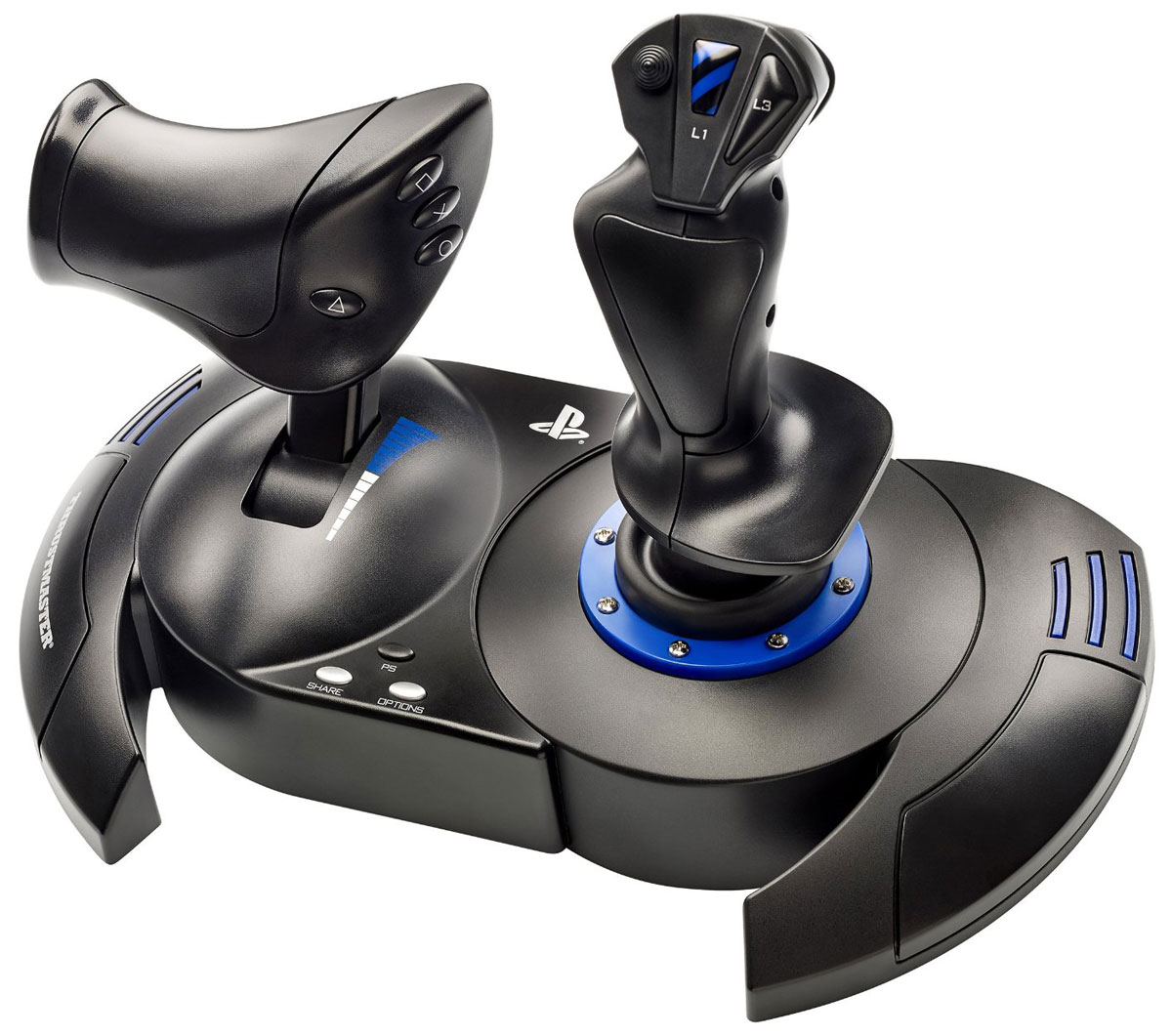 Thrustmaster T-Flight Hotas 4 War Thunder Pack джойстик для PS4/PC (4160656) + подарок от War ThunderTHR31 Thrustmaster T-Flight Hotas 4 War Thunder Pack джойстик для PS4/PC (4160656) + подарок от War ThunderTHR31Thrustmaster T-Flight Hotas 4 - реалистичный джойстик для PS4 и ПК. Данная модель имеет эргономичную конструкцию, подходящую для любых полетов (воздушных схваток, космических путешествий, рейсов гражданской авиации и т. д.) Регулируемая чувствительность ручки и большая опора для руки обеспечит максимальный комфорт в управлении. Джойстик также оснащен съемным рычагом управления двигателем реальных размеров. Особенности: Двойной руль направления: с помощью вращения рукоятки (со встроенной системой блокировки) или постепенного наклона рычага Сбалансированная основа для повышения устойчивости Полноценный механизм для управления полетом: 5 осей + 12 кнопок + 1 скорострельный курок + 1 мини- джойстик с несколькими направлениями Фирменные кнопки PlayStation 4 Доступ к социальным функциям, переключение между игрой и системой, навигация по меню системы Набор содержит бонусный код для War Thunder Starter Pack (Премиум...