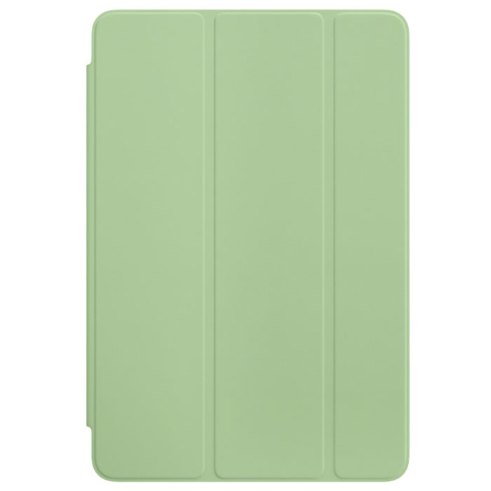 Apple Smart Cover чехол для iPad mini 4, MintMMJV2ZM/A Apple Smart Cover чехол для iPad mini 4, MintMMJV2ZM/AОбложка Apple Smart Cover для iPad mini 4 создана из цельного листа полиуретана, чтобы защищать переднюю поверхность вашего устройства. Smart Cover автоматически выводит iPad из режима сна при открытии и переводит в режим сна при закрытии. Она складывается различными способами, что позволяет использовать её как подставку для чтения, просмотра фильмов, набора текста или звонков FaceTime. Обложка снимается и надевается очень легко - в любой момент.