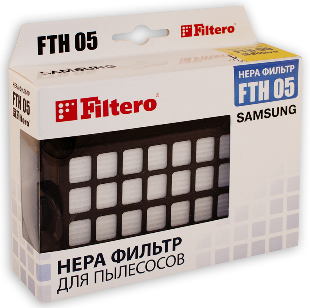 Filtero FTH 05 фильтр для пылесосов SamsungFTH 05 Filtero FTH 05 фильтр для пылесосов SamsungFTH 05Немоющийся фильтр Filtero FTH 05 имеет уровень фильтрации НЕРА Н 12. Он препятствует выходу мельчайших частиц пыли и аллергенов из пылесоса в помещение. Подлежит замене, согласно рекомендации производителя пылесосов - не реже одного раза за 6 месяцев.