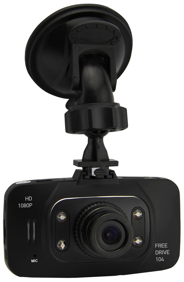 Digma FreeDrive 104, Black видеорегистраторFD104 Digma FreeDrive 104, Black видеорегистраторFD104Видеорегистратор Digma FreeDrive 104 отличается удобной конструкцией: все кнопки управления вынесены на боковые панели, а на тыльной стороне расположен цветной ЖК-дисплей диагональю 2,7 дюйма. Данная модель оснащена широкоугольным объективом (с углом обзора 140°), динамиком и микрофоном, что гарантирует запись полной картины в любой дорожной ситуации. Регистратор Digma FreeDrive 104 записывает видео в HD-качестве (1080p) и оборудован датчиком движения. Поддержка карт памяти формата SD и объемом до 32 ГБ обеспечивает бесперебойную съемку и дальнейшее хранение файлов. Видеорегистратор питается от автомобильного прикуривателя или встроенного резервного аккумулятора емкостью 180 мАч. Процессор: GP1248