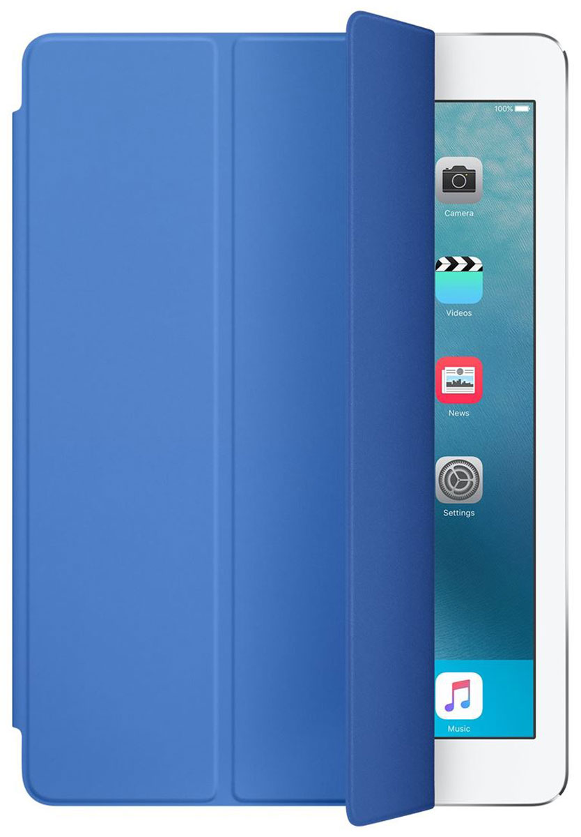 Apple Smart Cover чехол для iPad Pro 9.7, Royal BlueMM2G2ZM/A Apple Smart Cover чехол для iPad Pro 9.7, Royal BlueMM2G2ZM/AОбложка Apple Smart Cover для iPad Pro 9.7 создана из цельного листа полиуретана, чтобы защищать переднюю поверхность вашего устройства. Smart Cover автоматически выводит iPad из режима сна при открытии и переводит в режим сна при закрытии. Она складывается различными способами, что позволяет использовать её как подставку для чтения, просмотра фильмов, набора текста или звонков FaceTime. Обложка снимается и надевается очень легко - в любой момент.