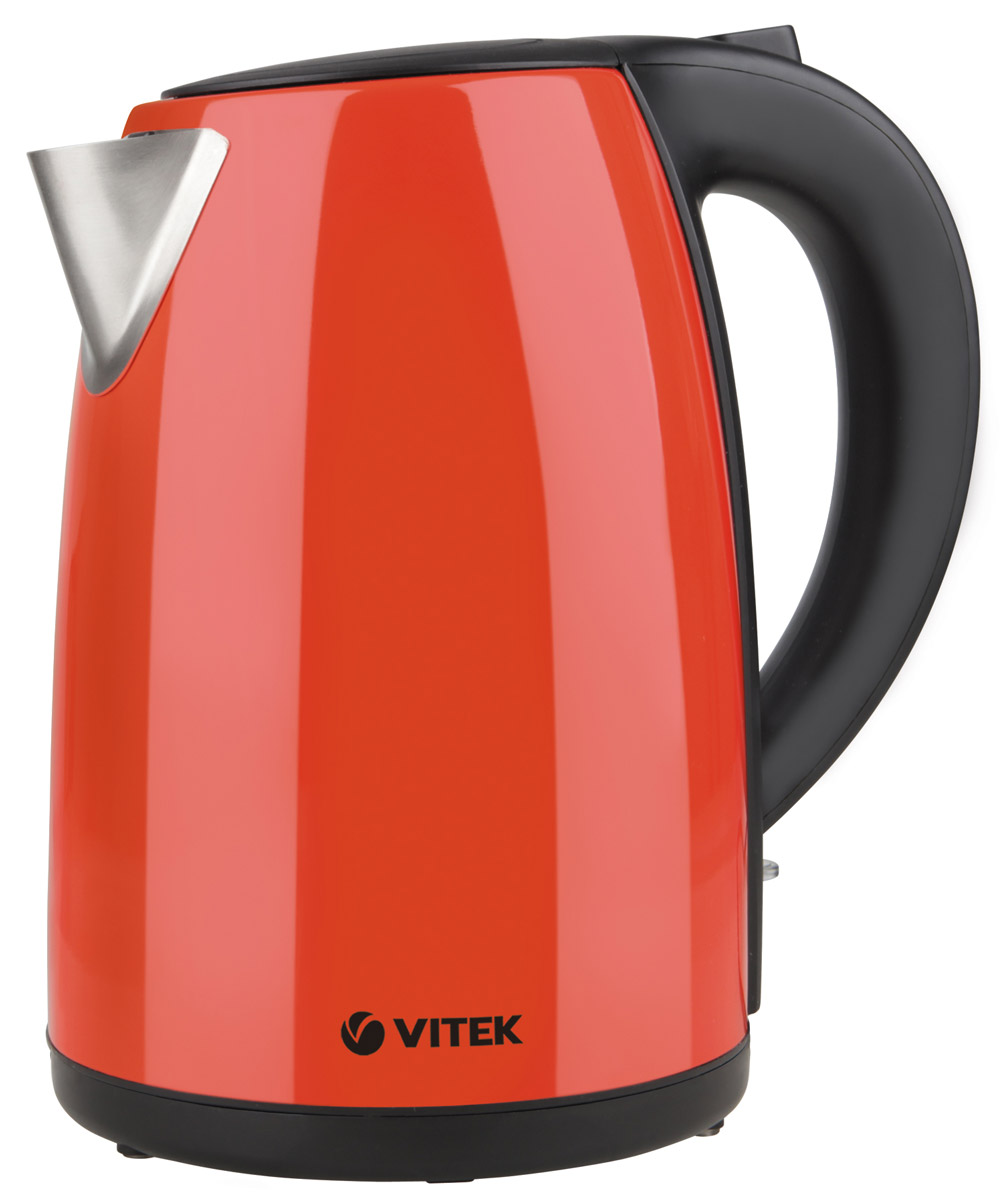 Vitek VT-7026(CR) электрочайникVT-7026(CR) Vitek VT-7026(CR) электрочайникVT-7026(CR)Электрический чайник VT-7026(CR) от Vitek — настоящая находка как для любителей качественно приготовленных горячих напитков, так и для эстетов. Классическая лаконичность форм в сочетании с благородным оранжевым цветом корпуса превращают чайник VT-7026(CR) в настоящее украшение вашей кухни. Корпус электрочайника выполнен из высококачественной нержавеющей стали. Данный материал считается одним из самых экологичных: он сохраняет природные свойства воды и исключает размножение бактерий. Одновременно с этим сталь обладает высокой прочностью и надежностью: чайнику не страшны деформация или сколы, благодаря чему устройство надолго сохранит свой эстетичный внешний вид и прослужит вам многие годы. Теперь заливать воду в чайник или выливать ее не составит труда: открыть крышку чайника вы можете легким нажатием на удобно расположенную кнопку, что обеспечит максимальный комфорт при обращении с прибором. Наличие шкалы уровня воды — еще...