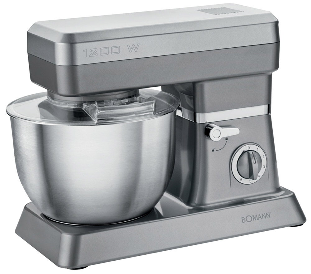 Bomann KM 398 CB, Titan миксер стационарныйKM 398 CB titan Bomann KM 398 CB, Titan миксер стационарныйKM 398 CB titanСтационарный миксер Bomann KM 398 CB станет прекрасным помощником для любой хозяйки С ним вы сможете готовить невероятно вкусные и аппетитные блюда, при этом сократив время их приготовление. Основным назначением прибора является изготовление различных видов теста и кремов. Миксер качественно и быстро перемешивает различные ингредиенты, что дает возможность избежать комочков. Bomann KM 398 CB снабжен чашей из нержавеющей стали и механической системой управления. 6 скоростей замешивания + импульсный режим обеспечат наилучший результат.