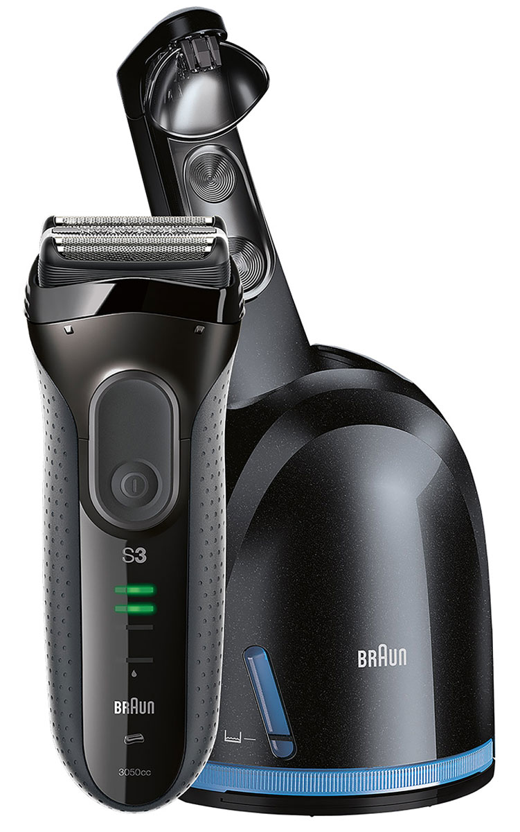 Braun Series 3 3050cc, Grey электробритваБ0017841_Grey Braun Series 3 3050cc, Grey электробритваБ0017841_GreyГладкое бритье, идеальный комфорт. Быстрее, чем когда-либо раньше* С новой технологией Microcomb. Новая бритва Series 3 стала мировым бестселлером последнего поколения продукции Braun. Новая технология MicroComb позволяет захватить и направить еще больше волосков в режущие части для более быстрого бритья. Бритва легко справится с трехдневной щетиной. Две бреющих сетки и расположенный между ними триммер движутся независимо друг от друга, полностью приспосабливаясь к изгибам вашего лица. Сетки SensoFoil имеют множество отверстий, позволяют начисто выбрить любые участки, даже такие как шея и подбородок. Технология MicroComb направляет еще больше волосков в режущие части для более быстрого бритья 100% водонепроницаемая и легко моется под струёй воды 1 час зарядки позволяет пользоваться электробритвой неделю Точный режим позволяет еще лучше выбрить...