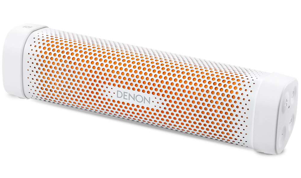 Denon Envaya Mini DSB-100, White портативная акустическая система4951035054956 Denon Envaya Mini DSB-100, White портативная акустическая система4951035054956Denon Envaya Mini DSB-100 - надежный спутник путешественника с аккумулятором емкостью 10 часов и активной системой шумоподавления. Корпус может быть установлен вертикально или горизонтально, а отделка представлена новыми комбинациями (черный корпус, голубая вставка и белый корпус, оранжевая вставка) цветов. Прочные и качественные материалы, применяемые при производстве корпуса, гарантировано пройдут проверку временем. Качество звучания - первостепенная цель при создании любого устройства Denon, а более чем 100 летняя история производства Hi-Fi компонентов гарантирует потребителям при покупке устройств Denon уверенность в неизменности принятых стандартов и, в свою очередь, Envaya Mini им полностью соответствует. Использование собственной технологии MaxxAudio и двойных широкополосных динамиков обеспечивает этому миниатюрному устройству, отличные звуковые возможности. Цифровой аудио процессор создает потрясающую звуковую сцену, объемные образы и...