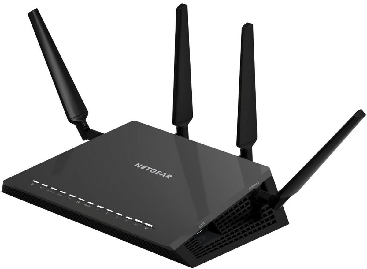Netgear Nighthawk X4S R7800 маршрутизаторR7800-100PES Netgear Nighthawk X4S R7800 маршрутизаторR7800-100PESБеспроводной роутер Netgear R7800-100PES с поддержкой каналов шириной 160 МГц и технологиями MU-MIMO и Quad Stream обеспечивает одновременное подключение нескольких устройств к сети WiFi на максимальных скоростях до 2.53 Гбит/с. Благодаря многопользовательской технологии MIMO роутеры Netgear могут выполнять потоковую передачу данных одновременно на несколько устройств. С помощью технологии MU-MIMO сеть Wi-Fi может обеспечить более высокую пропускную способность для каждого подключенного устройства. Это означает возможность более быстрой загрузки файлов и потоковую передачу без задержек для ваших устройств. Quad-Stream Wave 2 WiFi является новейшей технологией Wi-Fi в отрасли, что означает поддержку X4S для четырех потоков данных в каждом диапазоне Wi-Fi, максимальное увеличение скоростей подключения для более быстрой игры и потоковой трансляции HD-видео без задержек с увеличенной четкостью и меньшим уровнем буферизации. Если вам...