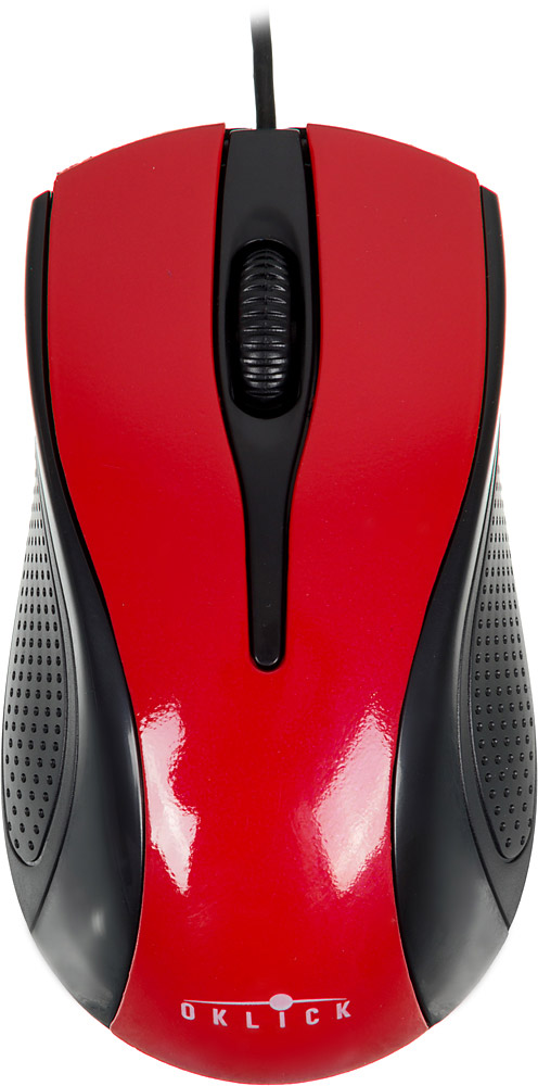Oklick 215M, Red Black мышьM207 RED Oklick 215M, Red Black мышьM207 REDПроводная мышь Oklick 215M подходит для работы с ноутбуком и настольным ПК. Устройство выполнено в эргономичном дизайне и имеет симметричную форму, благодаря чему подходит для управления любой рукой. Оптический сенсор с высоким разрешением позволяет использовать устройство в различных графических приложениях и текстовых редакторах. Oklick 215M не требует установки драйверов, достаточно просто подключить ее к USB-порту компьютера. Ресурс до 2500000 нажатий