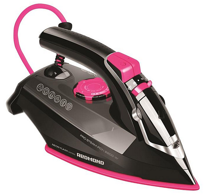 Redmond RI-C244, Pink утюгRI-C244_Pink Redmond RI-C244, Pink утюгRI-C244_PinkУтюг Redmond RI-C244 - новый эксклюзивный прибор из уникальной серии NEON FLASH, выполненный в эффектном дизайне и представленный в ярких ультрастильных цветовых решениях. Выберите свой неповторимый, мощный и высокотехнологичный утюг! Утюг Redmond RI-C244 предоставит самые широкие возможности для идеального глажения: надёжное керамическое покрытие подошвы, регулируемая подача пара, опция сухого глажения, защита от накипи и протекания, функция самоочистки. Redmond RI-C244 имеет и очень практичную функцию ECO, которая ощутимо снижает потребление электроэнергии. Вместе с этим суперсовременным утюгом в комплект входит мерный стакан. Вы насладитесь каждым движением этого современного утюга!
