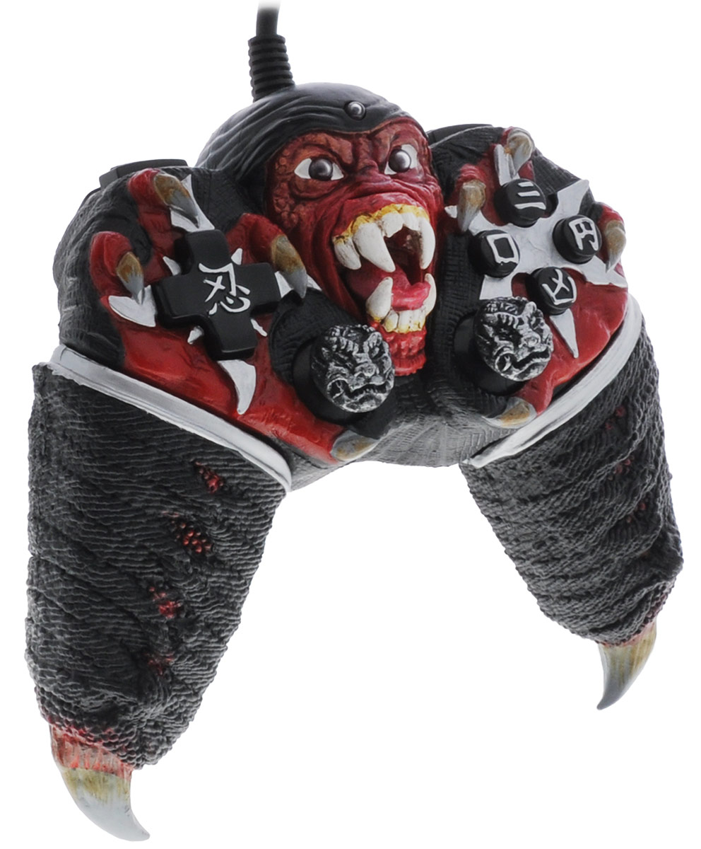 DVTech JS62 Horror Ninja геймпад для PC6930149999627 DVTech JS62 Horror Ninja геймпад для PC6930149999627Джойстик DVTech JS62 Horror Ninja предназначен для геймеров, которые ценят оригинальность. Особо следует отметить необычный дизайн джойстика JS62 Horror Ninja: весь корпус выполнен из рифленого материала, а элементы управления удачно интегрированы и дополняют общий стиль продукта. Кнопки 9 и 10 выполнены в виде глаз, которые загораются при включении, а третья кнопка-светодиод отвечает за переключения режимов. Это надежный джойстик, в котором есть все, что надо для успешной игры. Количество мини-джойстиков: 2 Количество кнопок: 10