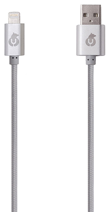 uBear MFI Lightning-USB, Gray кабель Apple LightningDC04CG01-I5 uBear MFI Lightning-USB, Gray кабель Apple LightningDC04CG01-I5Кабель uBear MFI Lightning-USB предназначен для передачи данных между мобильными устройствами Apple, имеющими разъём Lightning, и для их подзарядки. Модель изготовлена по лицензии Apple MFI для использования с такими мобильными устройствами, как iPhone, iPod Touch и iPad. При изготовлении кабеля применены новейшие технологии и большое внимание к деталям. Оплётка выполнена из инновационной износостойкой ткани с плотным плетением нейлоновых нитей, благодаря которому продолжительность использования кабеля возрастает в 5 раз. Наличие специальной пропитки оплетки увеличивает прочность провода и защищает его от перекручивания. Коннекторы выполнены из алюминия премиального качества и отличаются высокой скоростью передачи данных.
