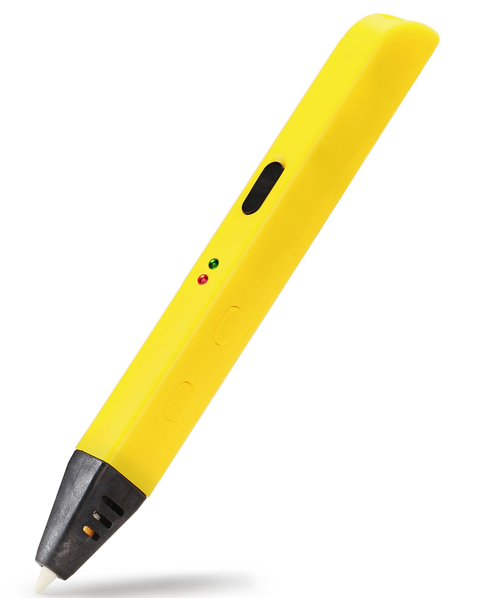 Myriwell RP600A, Yellow 3D ручкаRP600AY Myriwell RP600A, Yellow 3D ручкаRP600AYРучкой Myriwell RP600A очень приятно работать, ее дизайн и удобство по достоинству оценят творческие люди. Основными функциональными кнопками пользоваться удобно, они достаточно крупные. Само же устройство адаптировано для работы как левшей, так и правшей, и, конечно, работать комфортно и под указательный, и под большой палец. 3D-ручка Myriwell RP600A наделена функцией, именуемой в 3D принтерах RETRACT. Как только прекращается подача пластика, мотор тянет обратно ниточку лишнего пластика, и теперь он не вытекает из сопла. Больше не придется удалять излишек материала и качество изделия не пострадает! 3D-ручка Myriwell RP600A успешно работает и от USB-устройств, и от сети, только необходимо учитывать силу тока, которая должна соответствовать 2 Амперам, в противном случае ручка хоть и включится, но нагреваться не будет. Для изменения рабочей температуры 3D-ручки RP600A, нужно снять серую резиновую заглушку и отрегулировать температуру. Повернув...