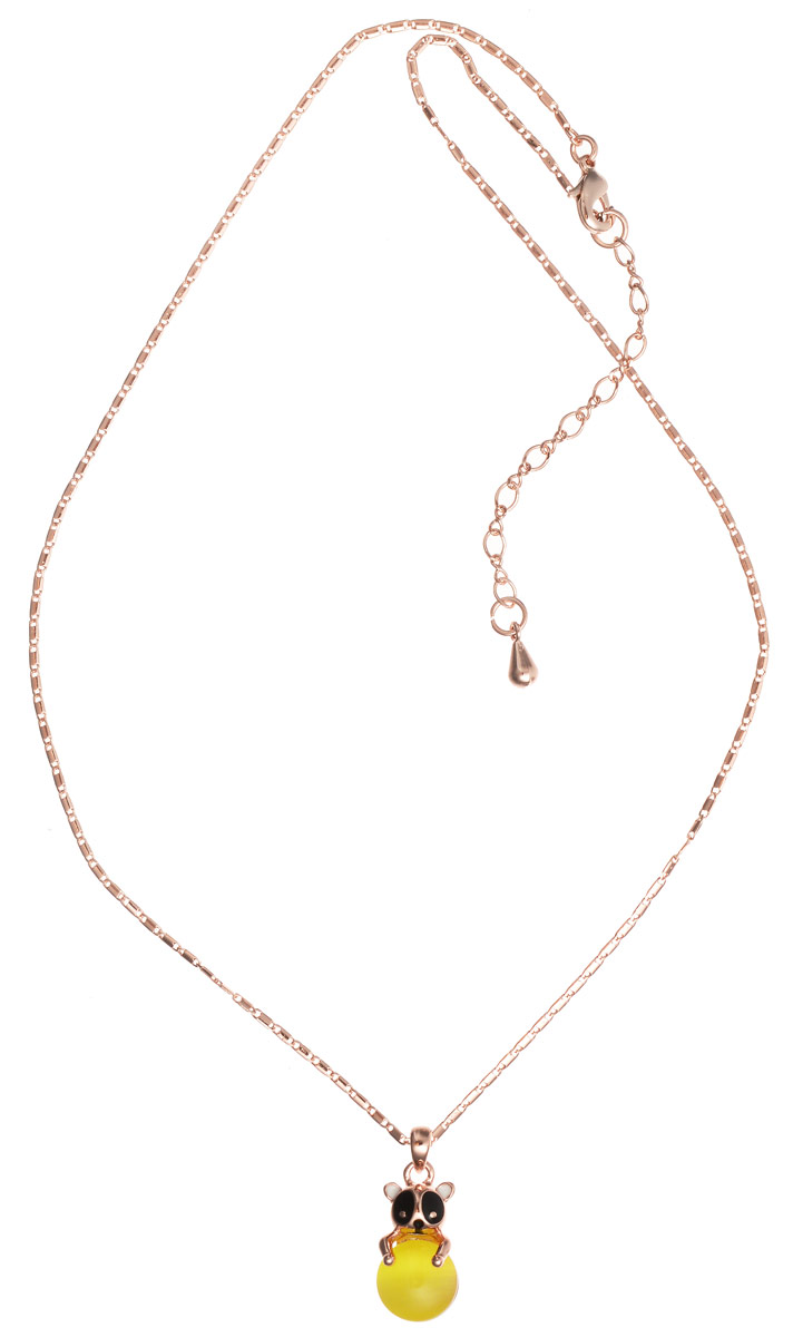 Кулон Art-Silver, цвет: золотой. 011933-002-534011933-002-534 Кулон Art-Silver, цвет: золотой. 011933-002-534011933-002-534Очаровательный кулон Art-Silver изготовлен из бижутерийного сплава с покрытием из золота, оформлен эмалью, вставкой из полудрагоценного камня и дополнен изящной цепочкой. Украшение застегивается на замок-карабин, длина изделия регулируется за счет дополнительных звеньев в цепочке. В комплекте с изделием поставляется мешочек для хранения с фирменной символикой. Кулон Art-Silver поможет дополнить любой образ и привнести в него завершающий штрих.