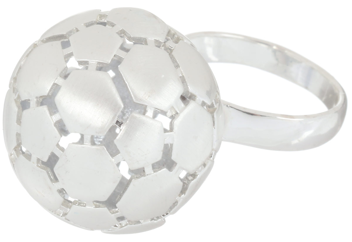Кольцо Art-Silver, цвет: серебристый. 066315-604-528. Размер 19066315-604-528 Кольцо Art-Silver, цвет: серебристый. 066315-604-528. Размер 19066315-604-528Стильное кольцо Art-Silver изготовлено из бижутерного сплава. Декоративный элемент кольца выполнен в виде футбольного мяча. Стильное кольцо придаст вашему образу изюминку и подчеркнет индивидуальность.