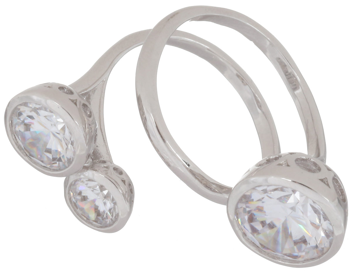 Кольцо Art-Silver, цвет: серебристый. 811077-603-1261. Размер 19811077-603-1261 Кольцо Art-Silver, цвет: серебристый. 811077-603-1261. Размер 19811077-603-1261Стильное кольцо спиралевидной формы от Art-Silver изготовлено из бижутерного сплава и дополнено вставками из кубического циркония. Такое кольцо придаст вашему образу изюминку и подчеркнет индивидуальность.