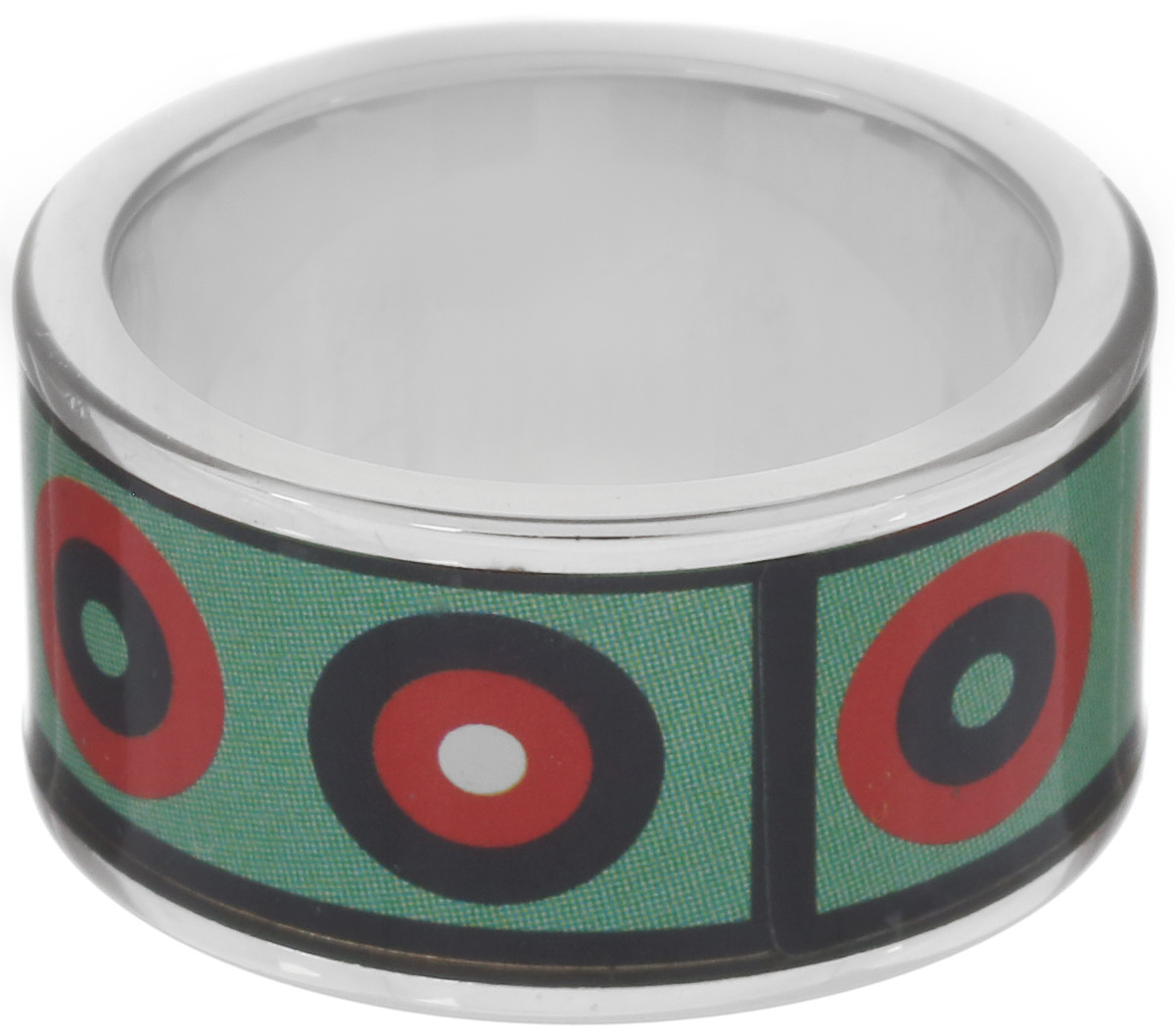 Кольцо Art-Silver, цвет: серебристый, зеленый, мультиколор. ФК102-320. Размер 17,5ФК102-320 Кольцо Art-Silver, цвет: серебристый, зеленый, мультиколор. ФК102-320. Размер 17,5ФК102-320Великолепное кольцо Art-Silver изготовлено из бижутерного сплава. Изделие с покрытием из эмали оформлено оригинальным геометрическим принтом. Стильное кольцо придаст вашему образу изюминку и подчеркнет индивидуальность.