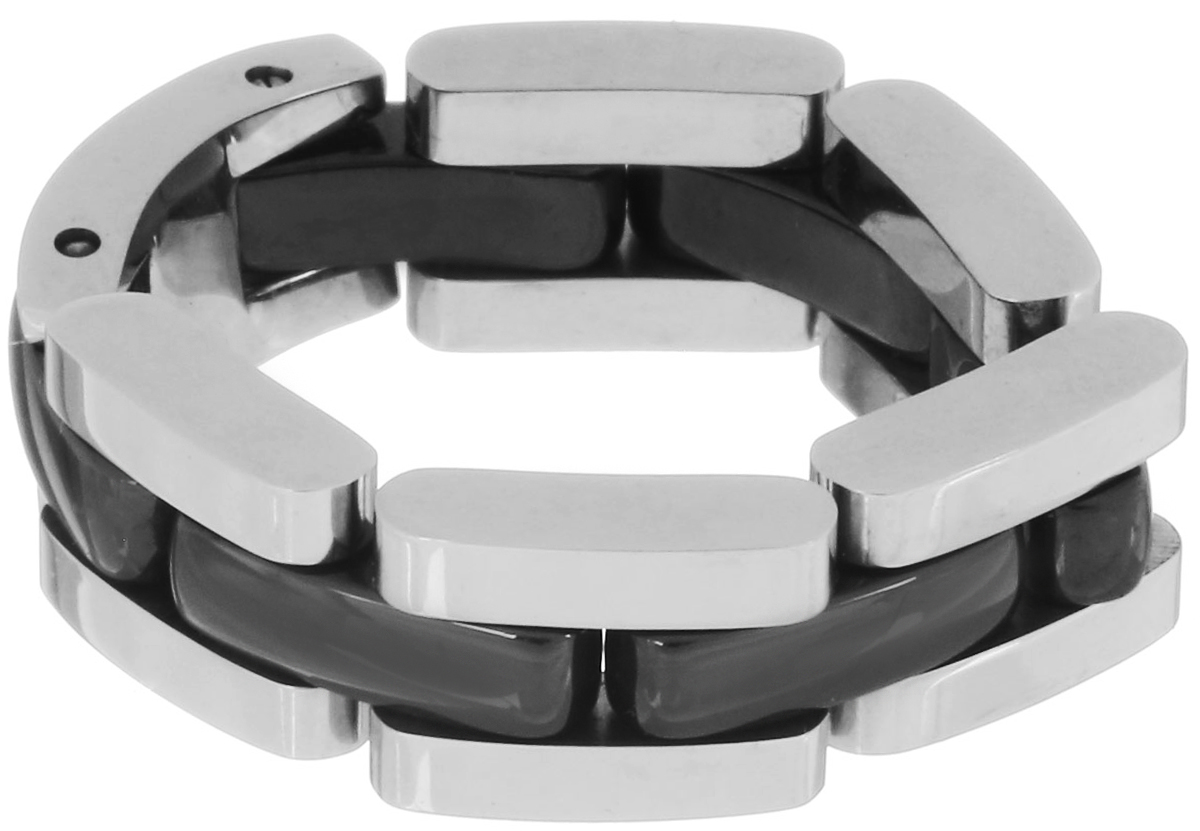 Кольцо Art-Silver, цвет: серебристый, черный. STS074-540. Размер 17STS074-540 Кольцо Art-Silver, цвет: серебристый, черный. STS074-540. Размер 17STS074-540Стильное шарнирное кольцо Art-Silver изготовлено из керамики и стали. Модель оформлена оригинальным плетением. Стильное кольцо придаст вашему образу изюминку и подчеркнет индивидуальность.