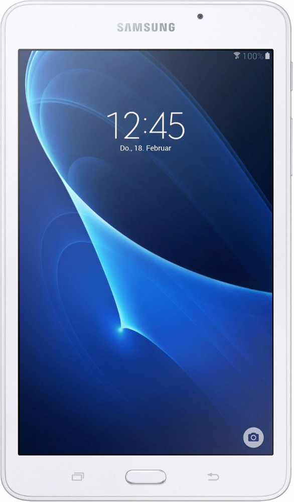 Samsung Galaxy Tab A 7.0 SM-T285, WhiteSM-T285NZWASER Samsung Galaxy Tab A 7.0 SM-T285, WhiteSM-T285NZWASERПланшетный компьютер Samsung Galaxy Tab A 7.0 привлекает своей компактностью в сочетании с производительностью. В тонком корпусе с классическим дизайном уместилась достойная начинка: четырехъядерный процессор с тактовой частотой 1,5 ГГц и 1,5 ГБ оперативной памяти. За качественное изображение отвечает яркий и сочный 7- дюймовый экран с разрешением 1200x800. Удобный размер планшета позволяет использовать его с одинаковым комфортом и для чтения книг, и для интернет-серфинга, и для развлечений. Точная автофокусировка помогает основной камере 5 Мпикс справиться со съемкой движущихся предметов и получить четкий снимок. Фронтальная камера 2 Мпикс придет на помощь, если нужно сделать автопортрет. Данная модель одинаково подходит как для взрослых, так и для детей. Встроенный таймер ограничивает время, проведенное ребенком за планшетом, а разнообразный увлекательный и образовательный контент поможет малышу провести время с пользой. ...