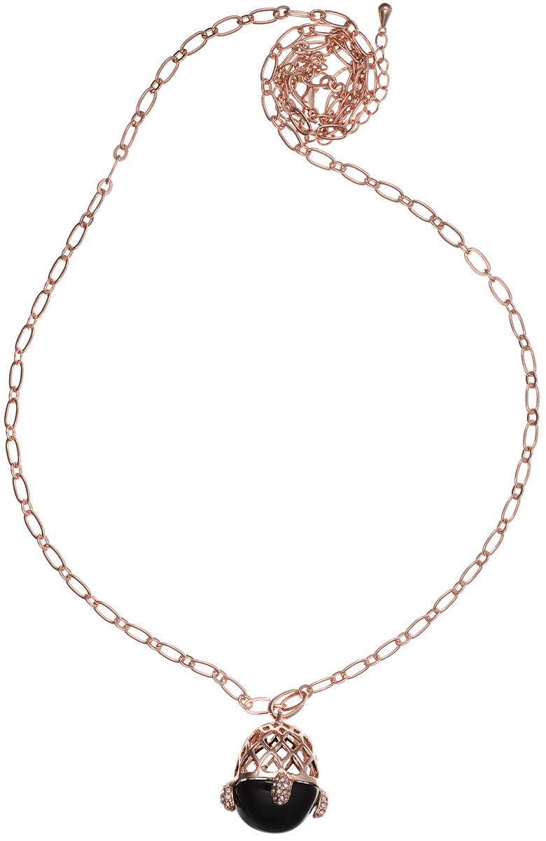 Колье Art-Silver, цвет: золотой, черный. MS06184N-RG-B-1227MS06184N-RG-B-1227 Колье Art-Silver, цвет: золотой, черный. MS06184N-RG-B-1227MS06184N-RG-B-1227Колье современного дизайна Art-Silver изготовлено из бижутерийного слава с позолотой и полимерного материала. Центральная часть колье дополнена декоративным элементом, который инкрустирован цирконами. Колье застегивается на замок-карабин, длина изделия регулируется за счет дополнительных звеньев. В комплекте с украшением поставляется мешочек для хранения с фирменной символикой. Колье Art-Silver поможет дополнить любой образ и привнести в него завершающий штрих.